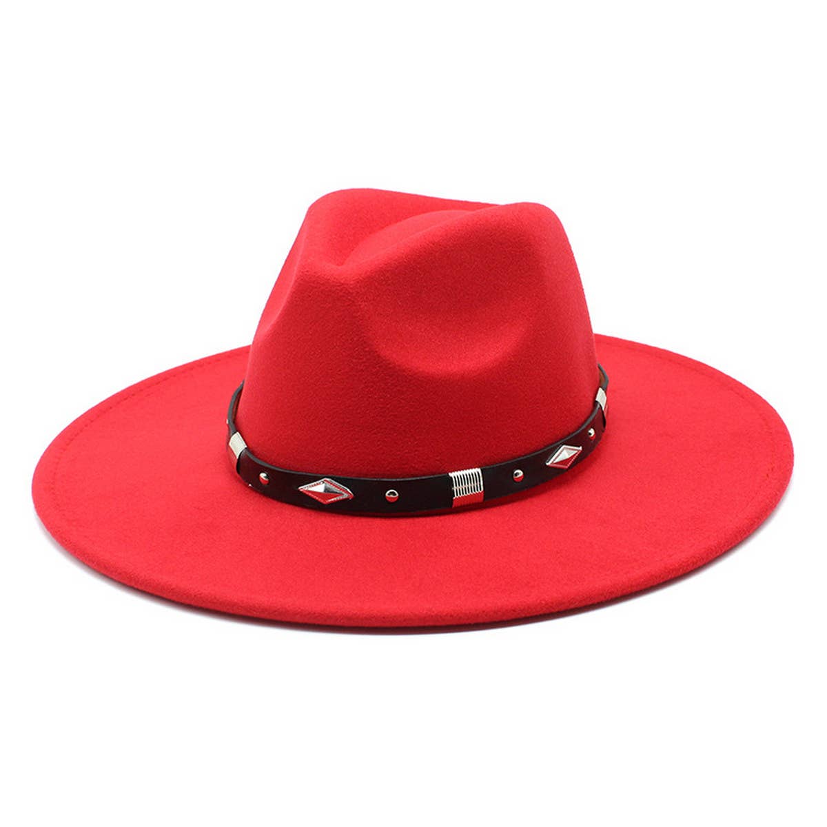 WOMEN FASHION CASUAL BIG FELT HAT JAZZ HAT_CWAH0843