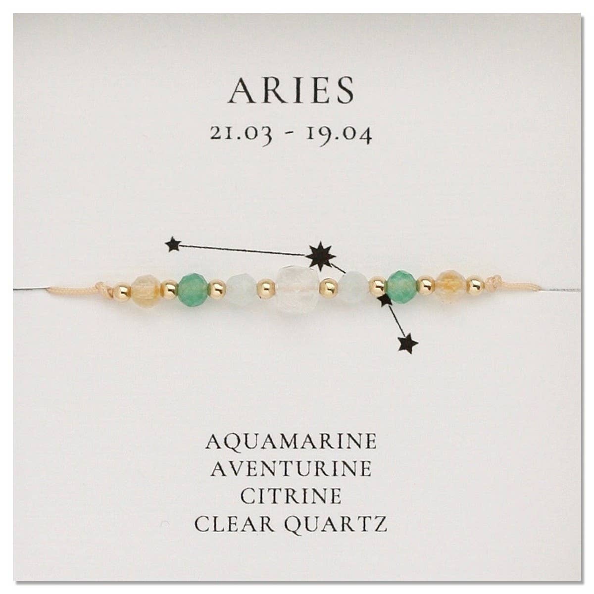 NATURAL STONE COMBINATION ZODIAC BEADED BRACELET_CWAB4627