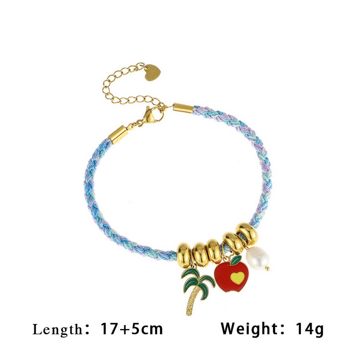 Colorful Fruit Bead Rope Necklace & Bracelet