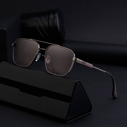 FASHIONABLE SQUARE FRAME SUN PROTECTION SUNGLASSES