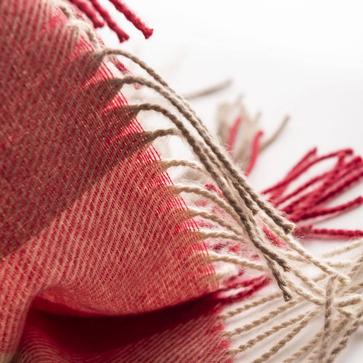 Melange Plaid Scarf ? Soft Faux Cashmere Fall Wrap