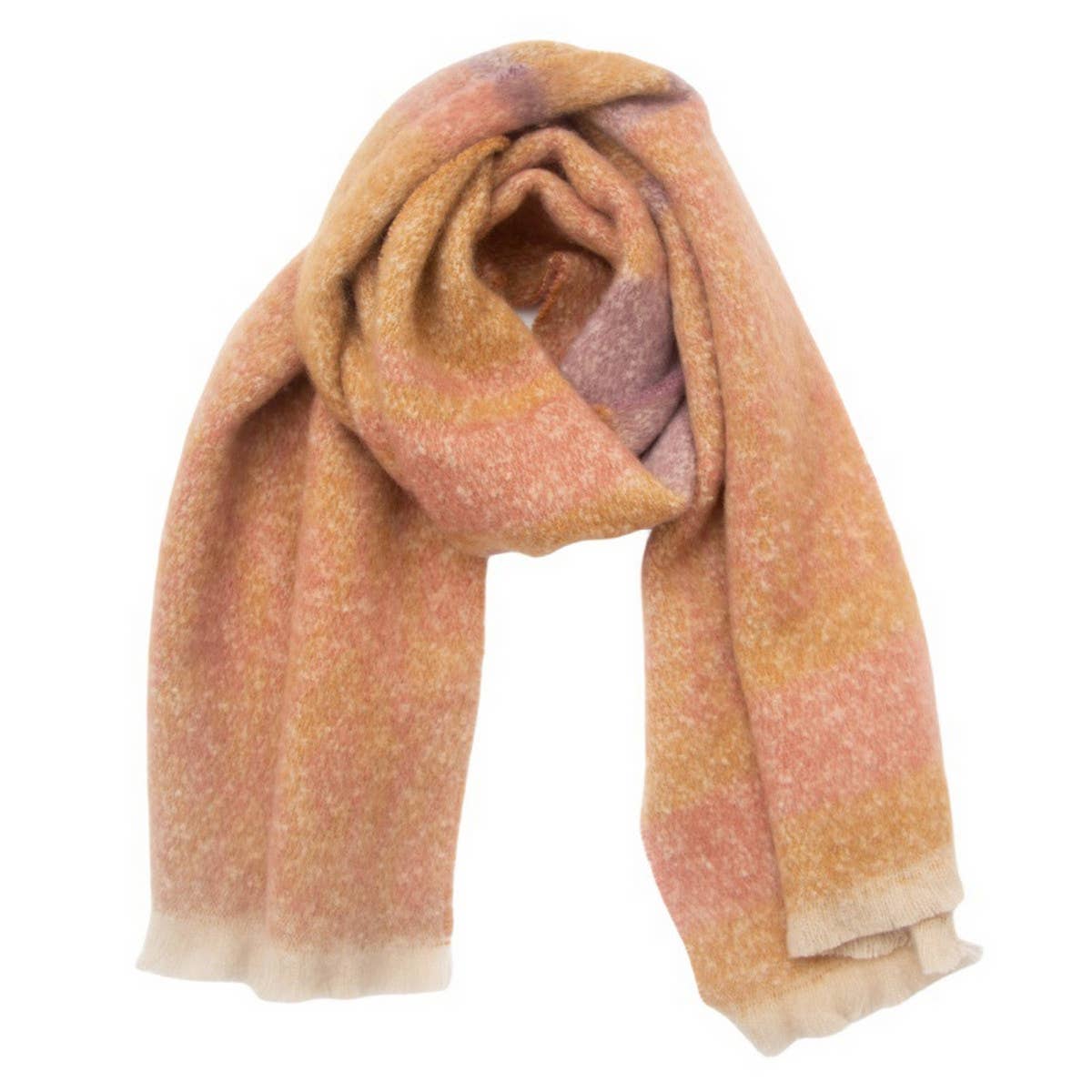 Leopard Jacquard Scarf - Unisex Winter Knit Wrap