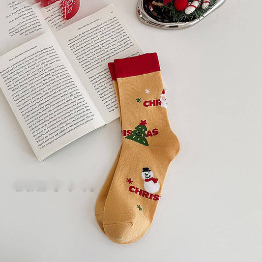 CWMS02730_WOMEN CHRISTMAS CREW SOCKS GIFT WINTER