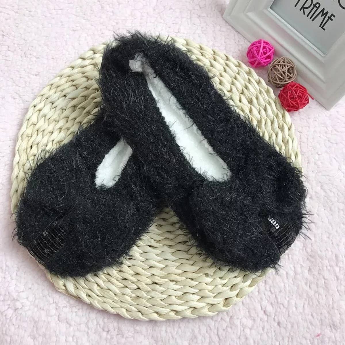 WOMEN'S THICK WARM INDOOR NON-SLIP SOCK SLIPPERS