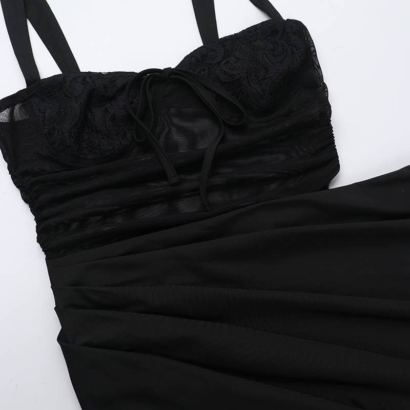 Elegant sexy A-Line Crop Top Dress