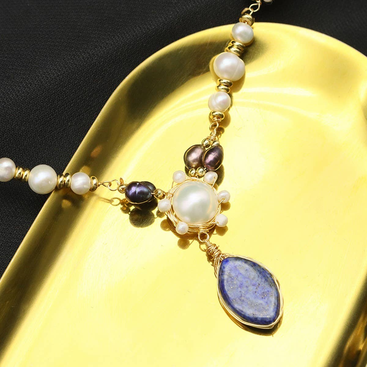 NEW DESIGN NATURAL FRESHWATER PEARL NECKLACE