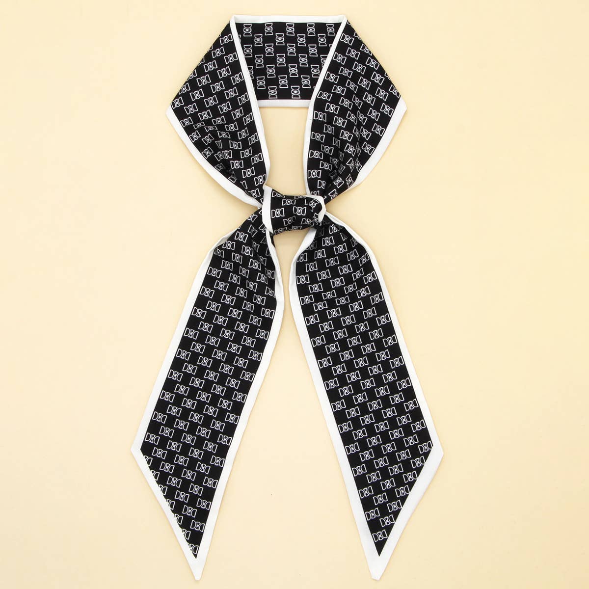 Letter Floral Twilly Scarf ? Hair Ribbon & Bag Tie