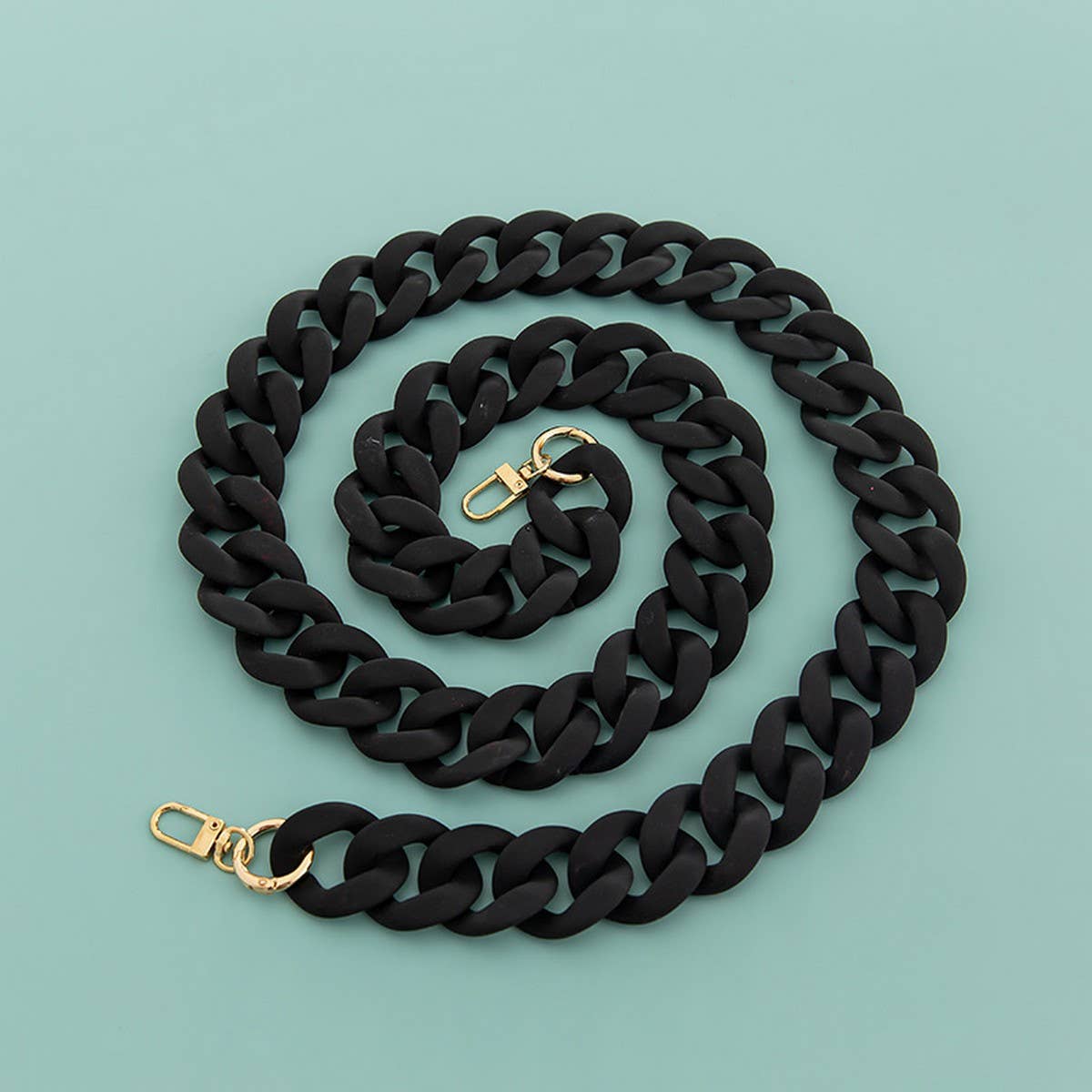 Large Resin Acrylic Bag Chain, Wide Strap_CWMM5065