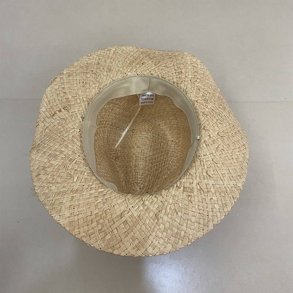 Fashion simple raffia straw hat for women_CWAH3586