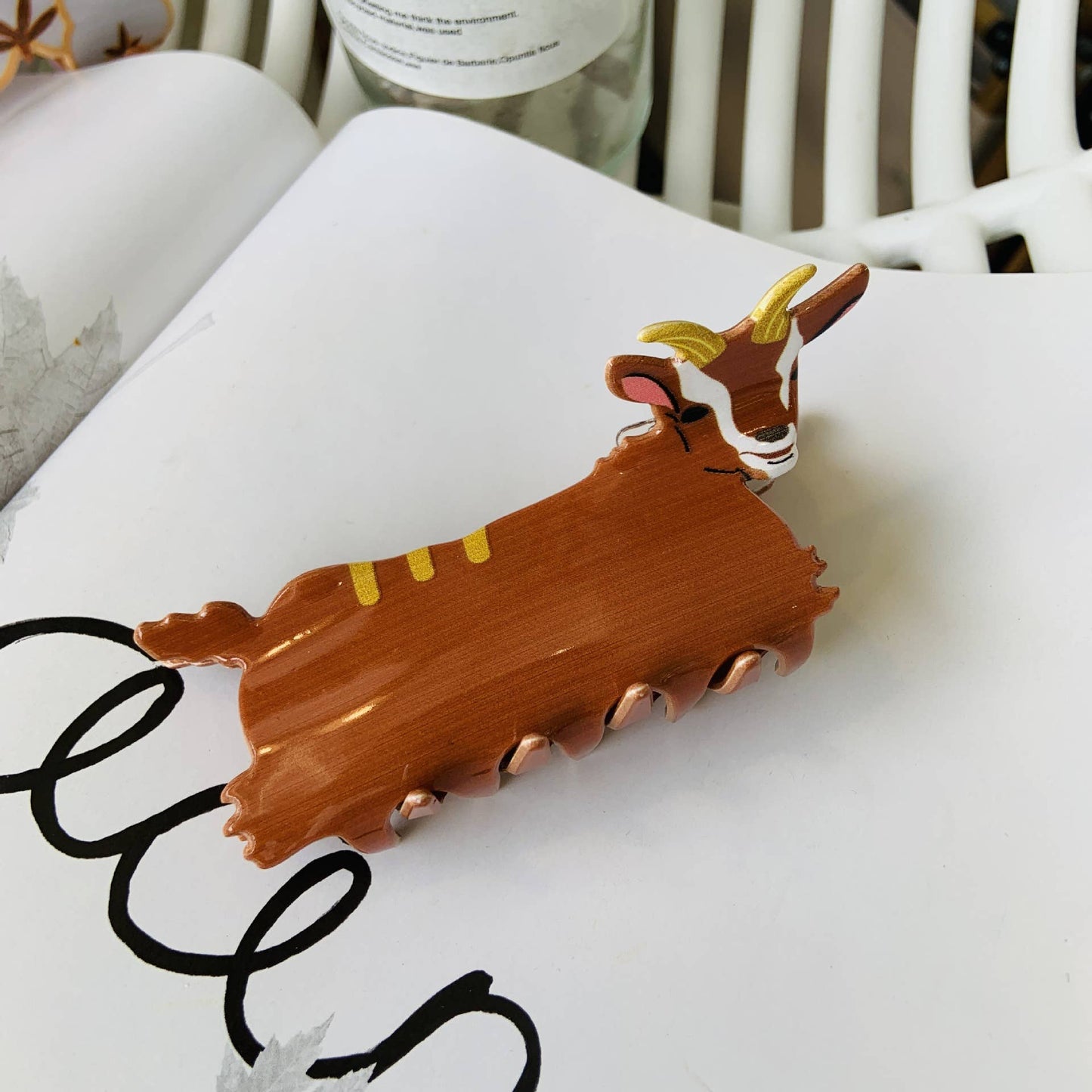 Acrylic Animal Hair Claw Clip, Farm & Fall Theme_CWASC1582