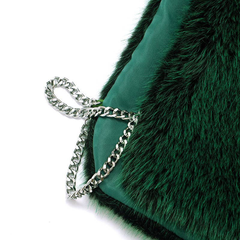 Fashion standing collar fur waistcoat