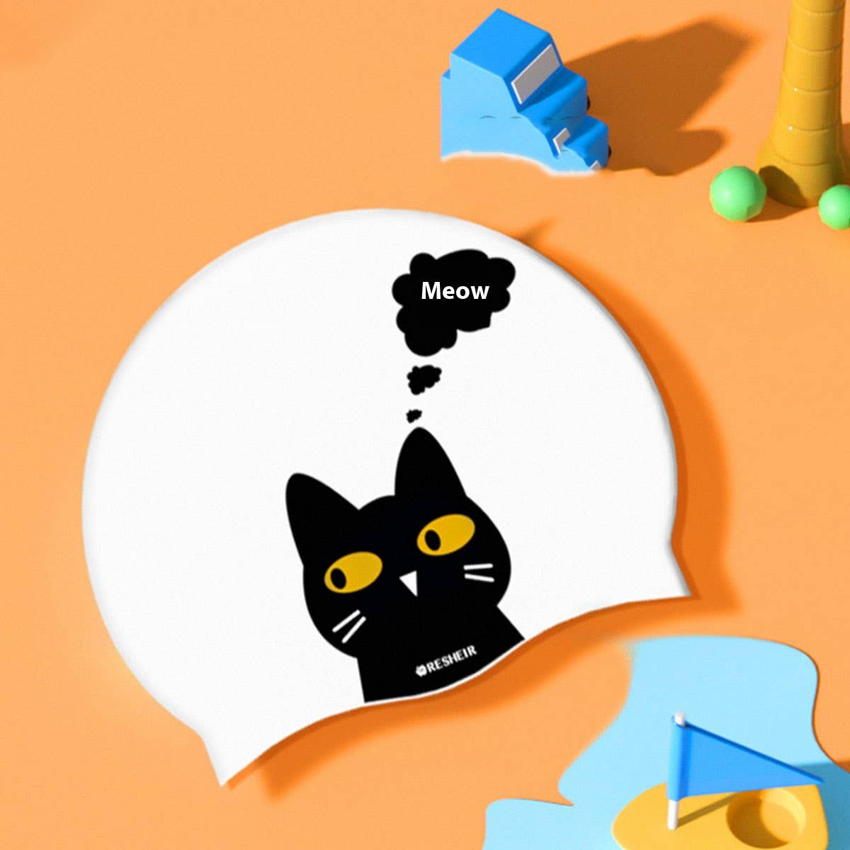 Kids' XL Silicone Swim Cap ?  Ear Protection