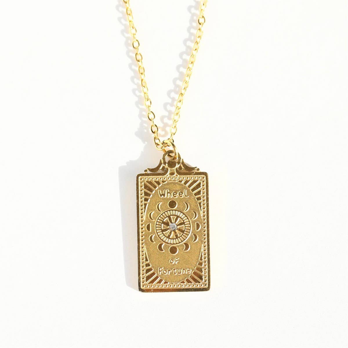New Retro Classic Gold Tarot Necklace