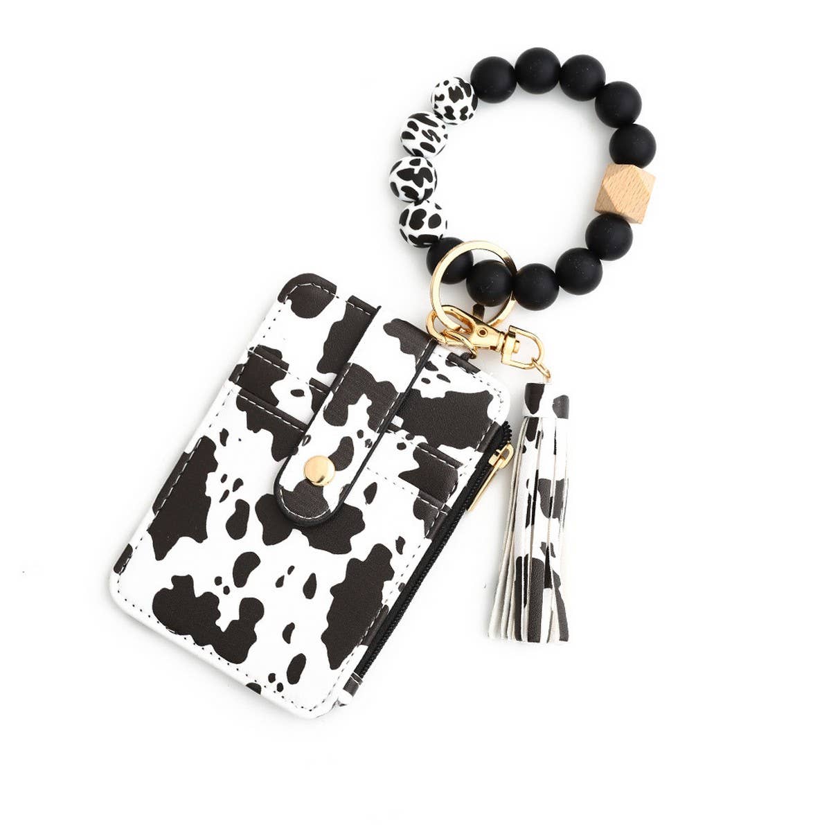Silicone Wristlet Keychain Card Holder Wallet