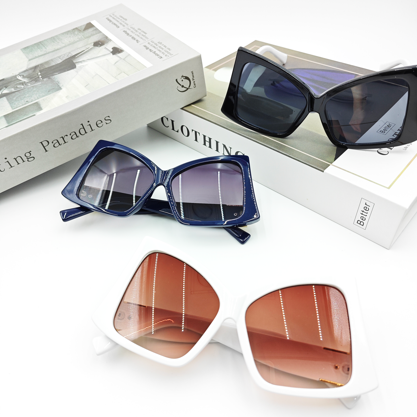 IRREGULAR LARGE FRAME SUNGLASSES