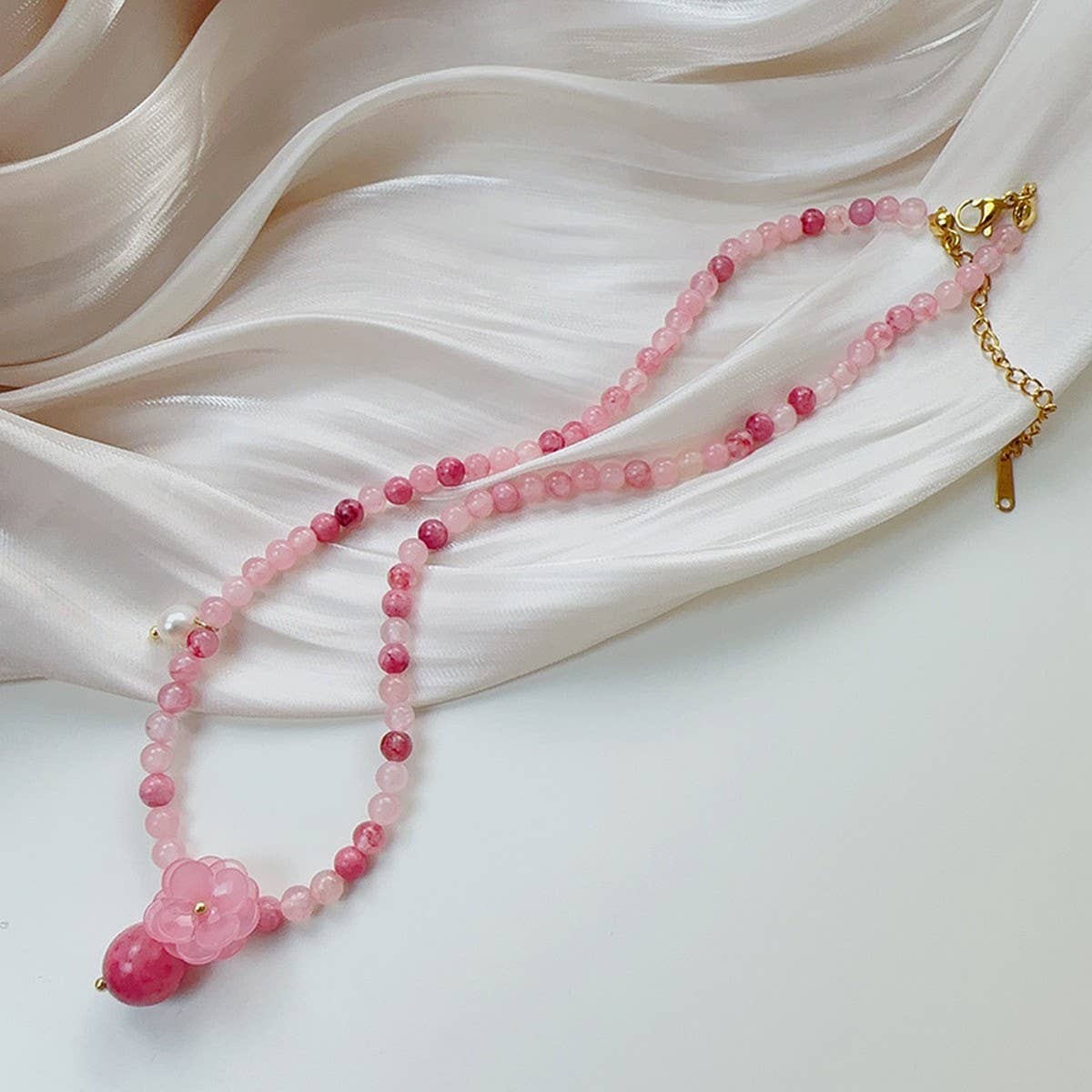 SWEET OIL PAINTING STYLE BEADED SET