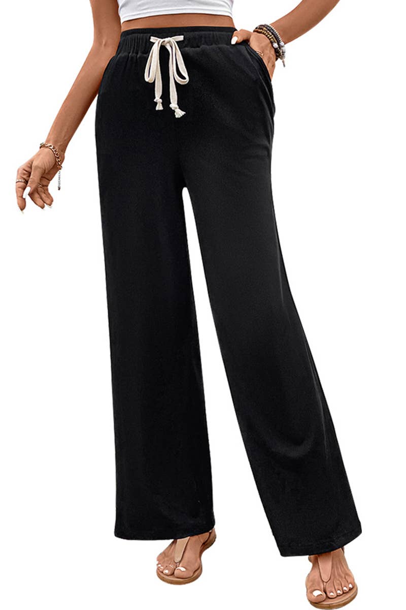 CWBLP1767_NEW SUMMER HIGH WAIST STRAIGHT CASUAL PANTS