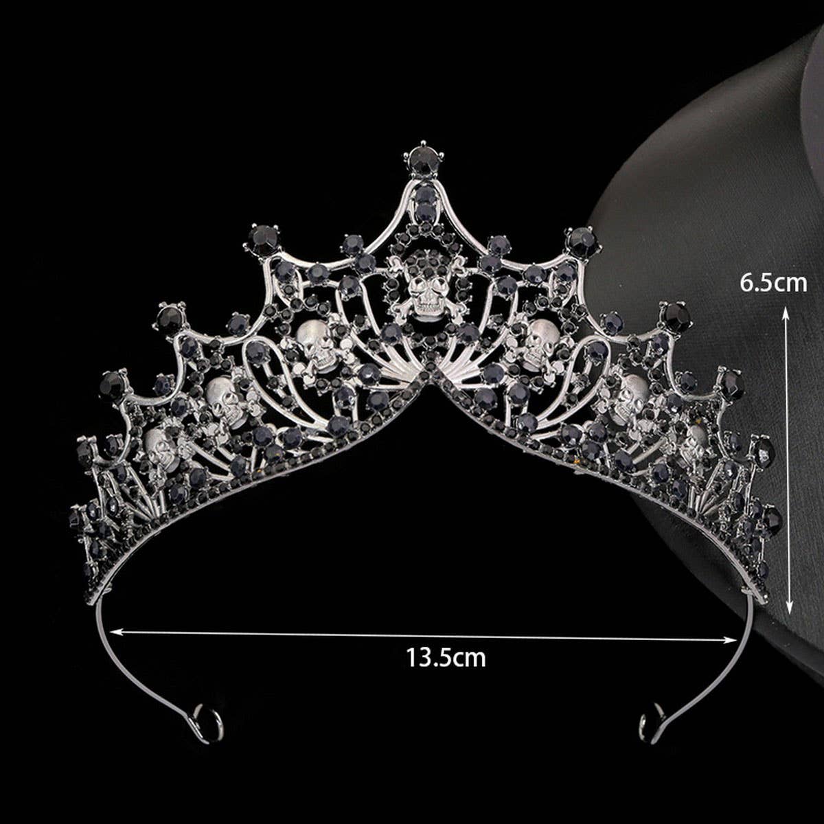 SKULL HEADDRESS RETRO HALLOWEEN CROWN TIARAS_CWMM2004