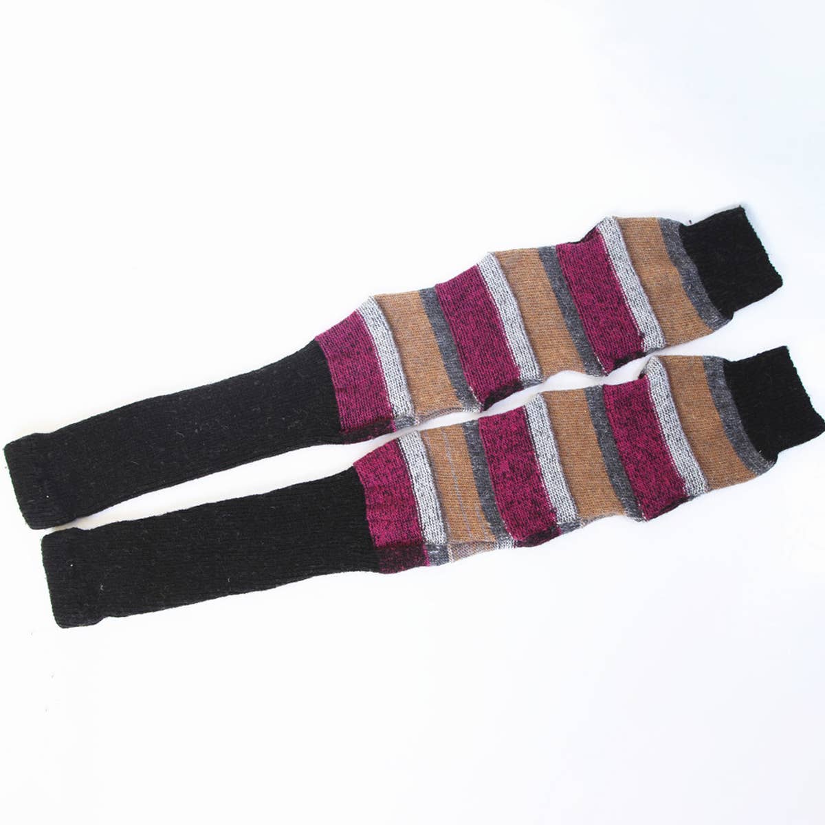 COLORFUL STRIPED KNEE-HIGH SOCKS