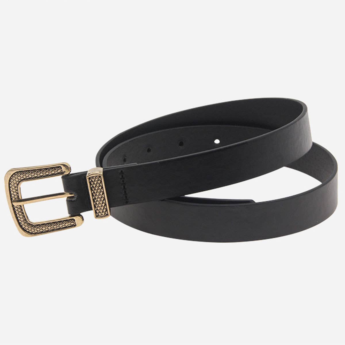 Pin-buckle PU mini chanel-style versatile belt