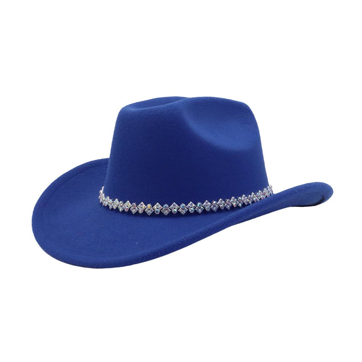 New Wool Fedora Cowboy Hat Western Ethnic Style_CWAH04465