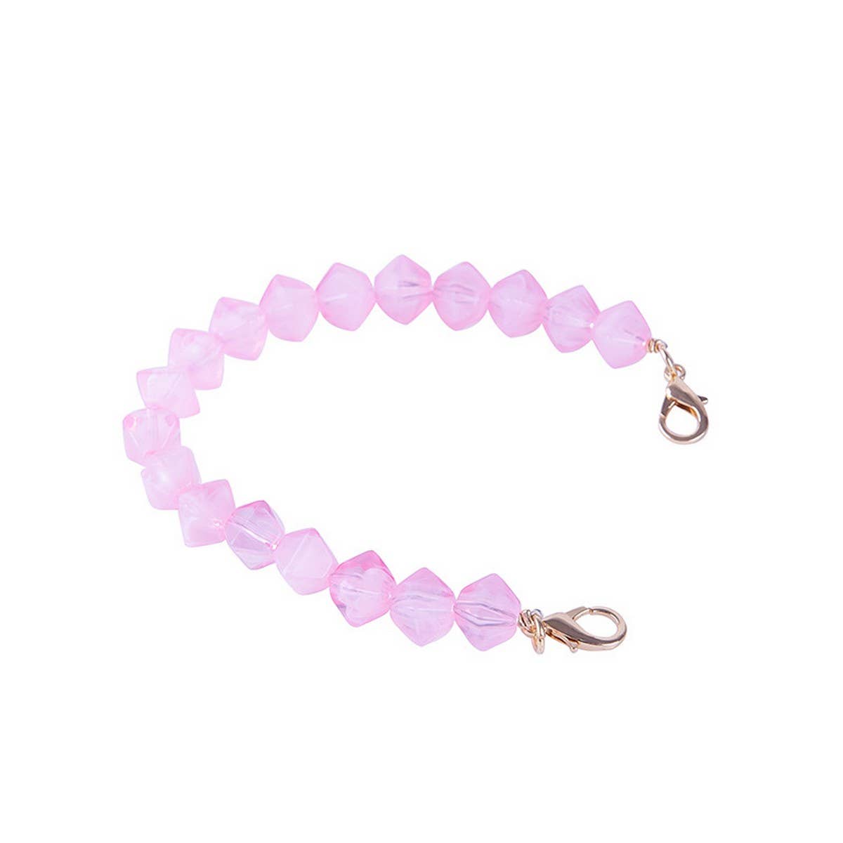 Colorful Acrylic Irregular Bead Bag Chain 11.81in