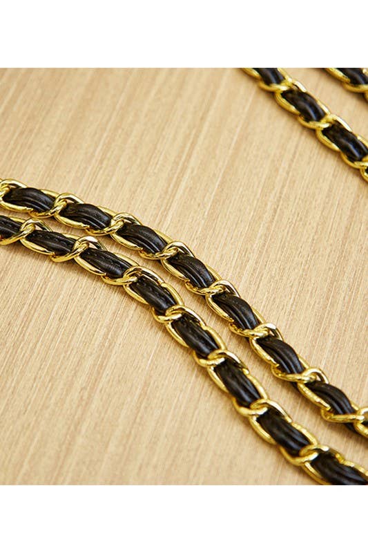 DANDY QUILTING CHIAN STRAPS SHOULDER BAG PURSE_CWAB0005