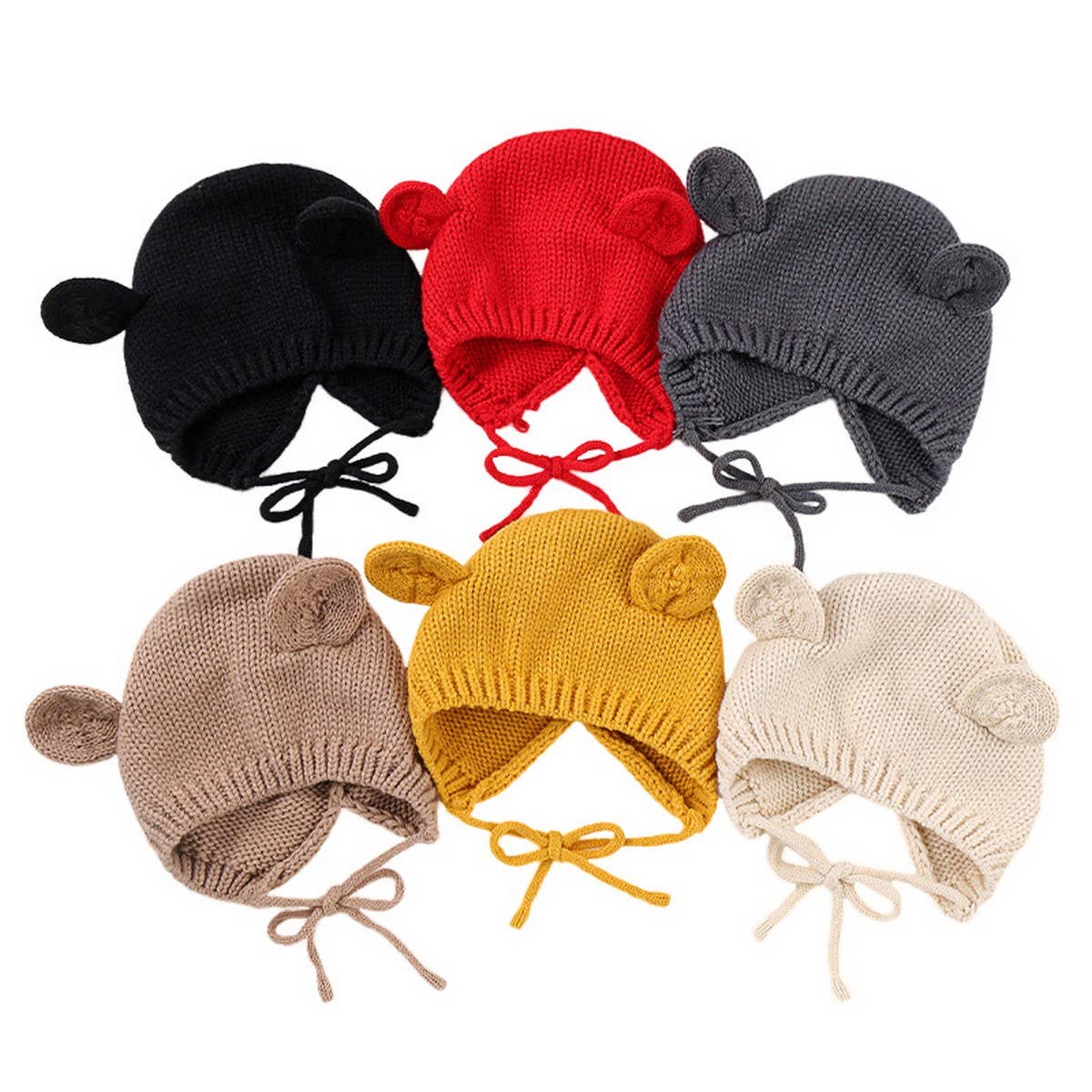 SOLID COLOR KNITTED CHILDREN'S WARM WOOLEN HAT_CWAH1746