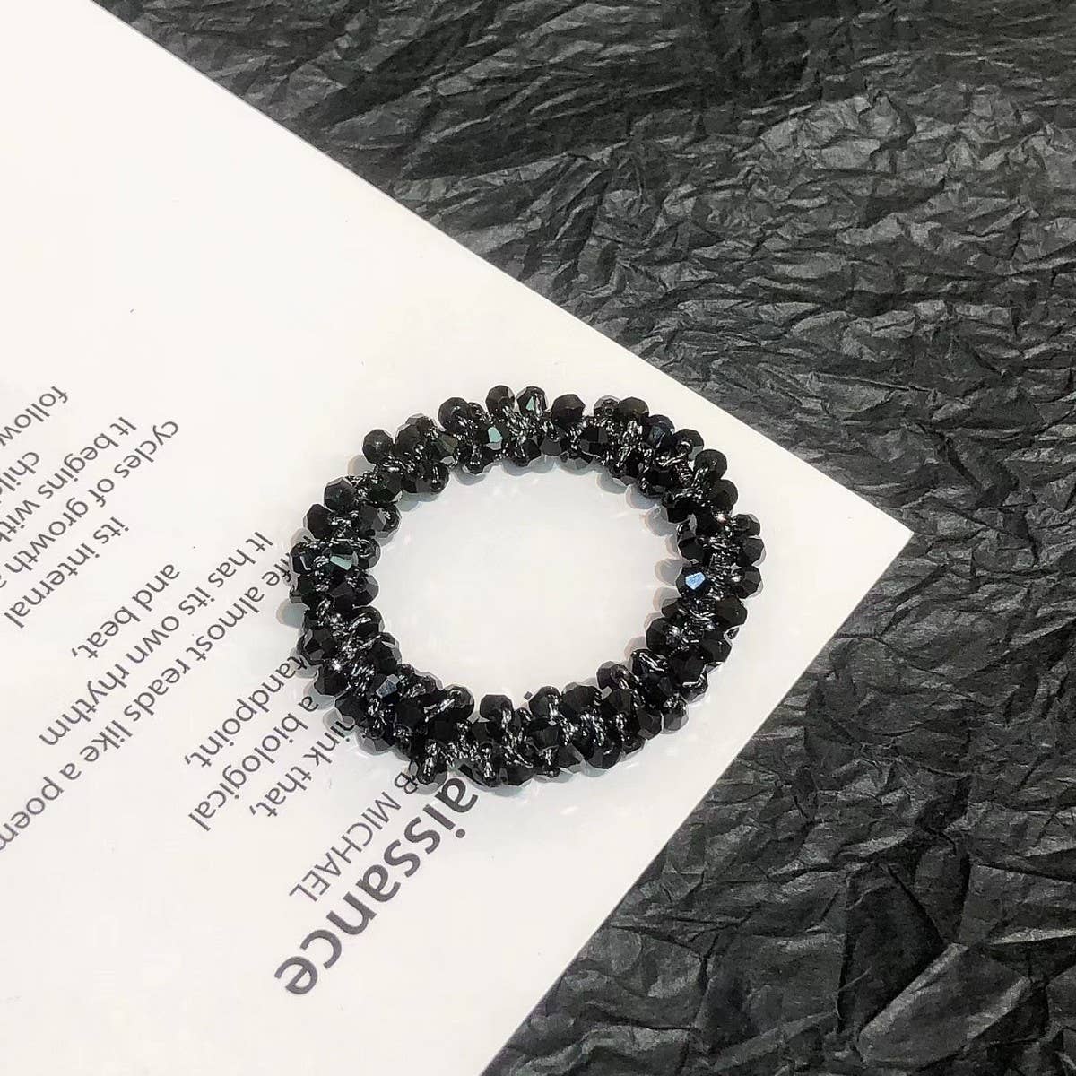 Cute Crystal Vintage Hair Tie Sweet Ponytail Band