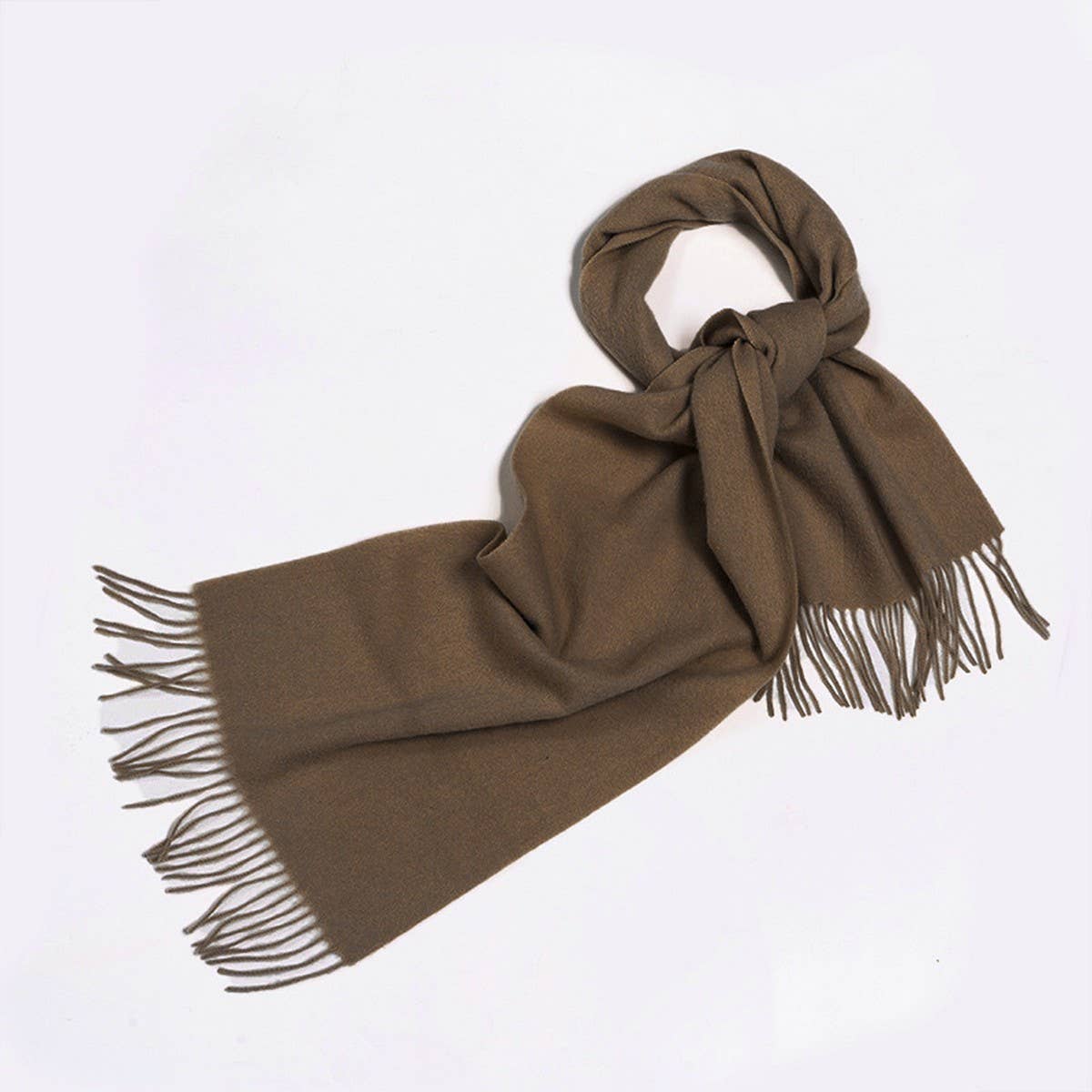 100% Wool Simple Solid Color Scarf Unisex_CWASC2296