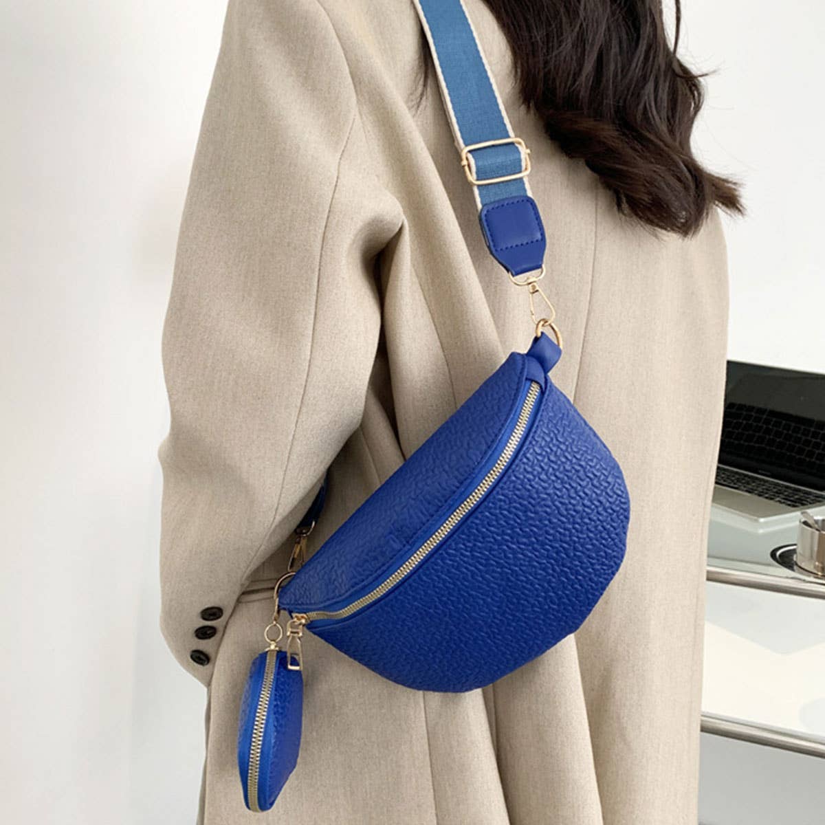 CASUAL,SIMPLE PURSE PENDANT FANNY BELT BAG_CWAB0949