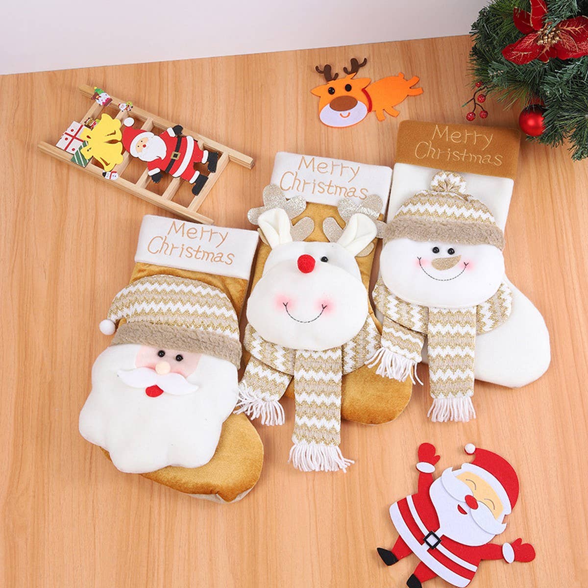 CHRISTMAS CUTE CARTOON CHRISTMAS STOCKINGS