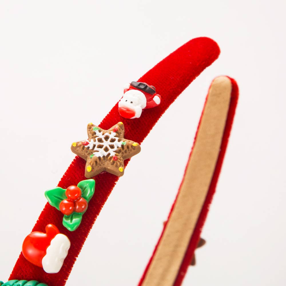 CHRISTMAS HEADBAND SIMPLE FLANNELETTE