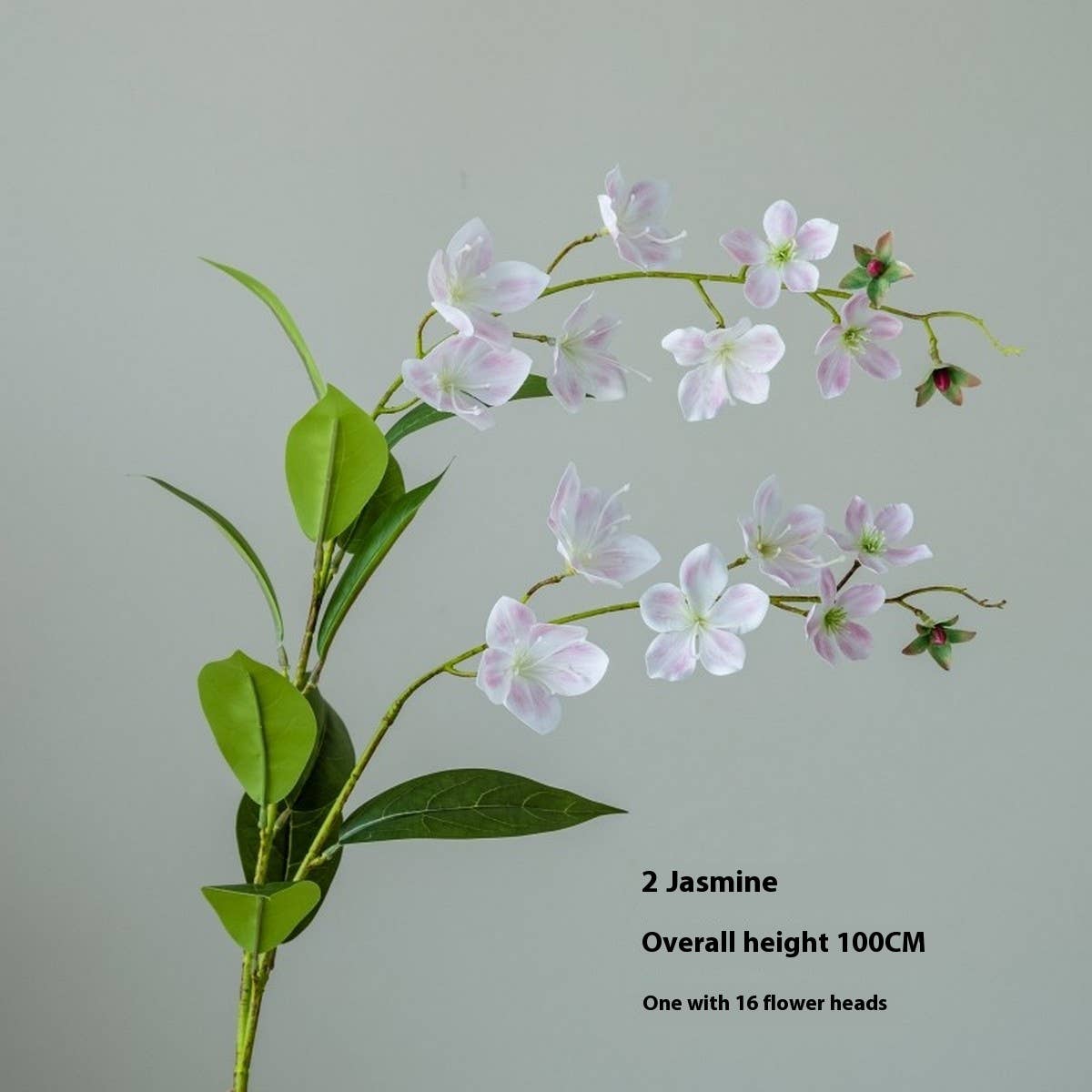 Single Stem Jasmine and Begonia Faux Flower Decor_CWMM6522