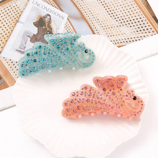 Phoenix Acrylic Hair Claw Rhinestone Cartoon Clip_CWAHA1004