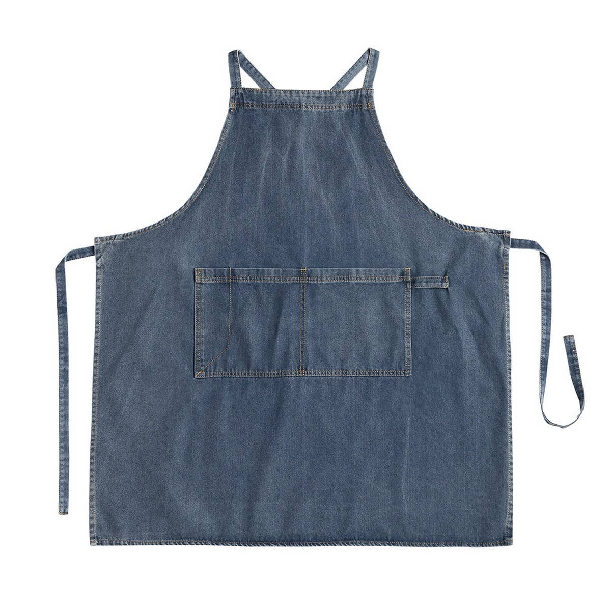 Cotton canvas denim Aprons with pockets vintage