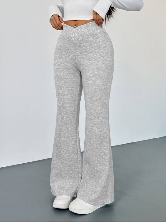 Casual,sexy,form-fitting,slightly flared pants