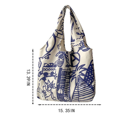 NEW CUTE SOFT GIRL ARTISTIC CANVAS BAG_CWAB2176