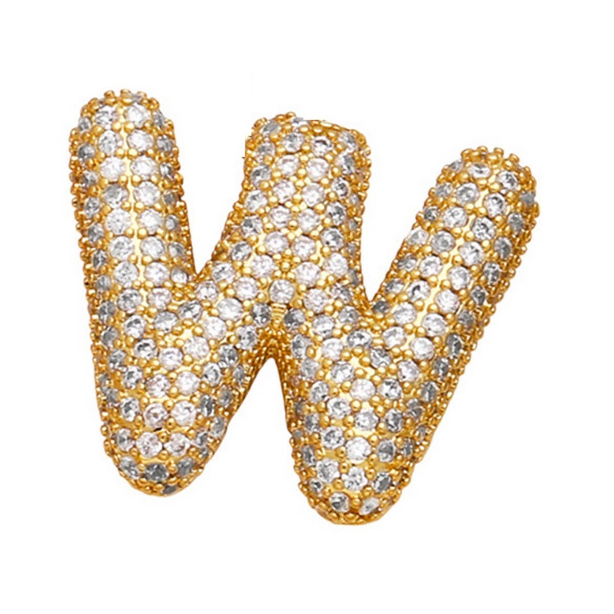 Copper Zirconia Pendant Necklace - Hip Hop