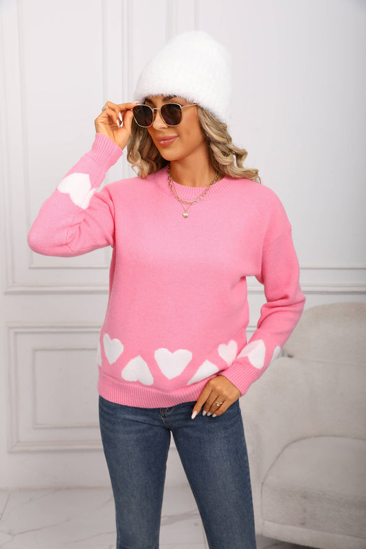 Feeling human love long sleeve in basic sweater