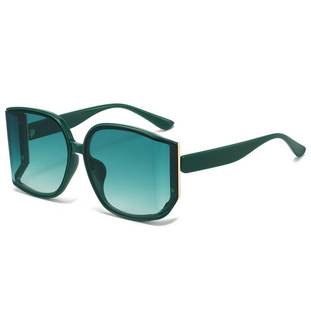 ANTI-UV LARGE FRAME POLYGONAL CURVED SUNGLASSES_CWASG0392