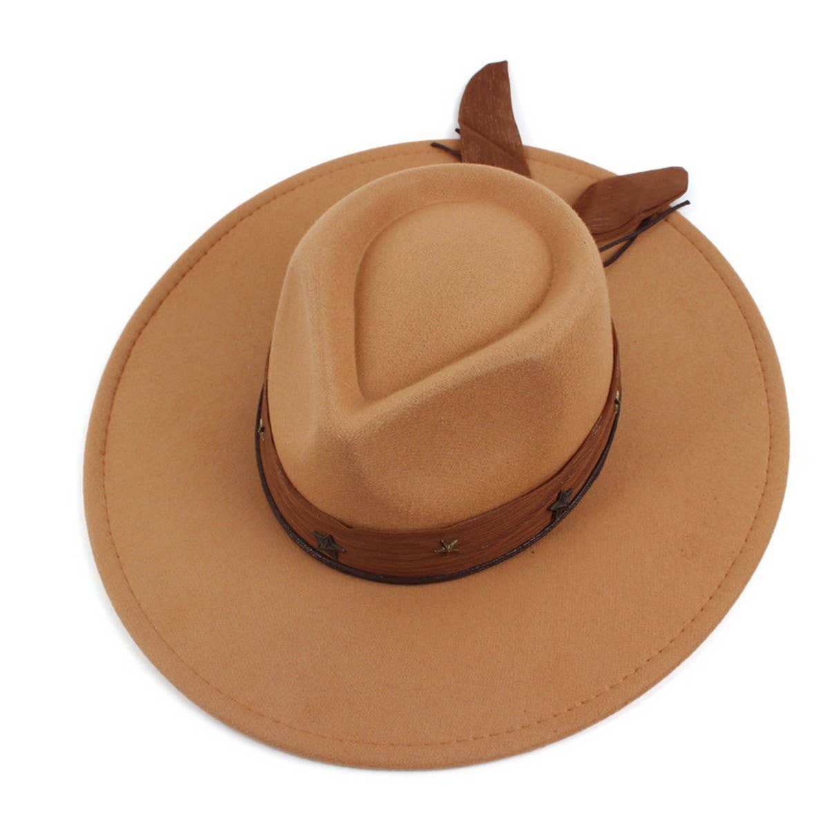 AUTUMN AND WINTER WARM WIDE BRIM PANAMA HAT_CWAH1883