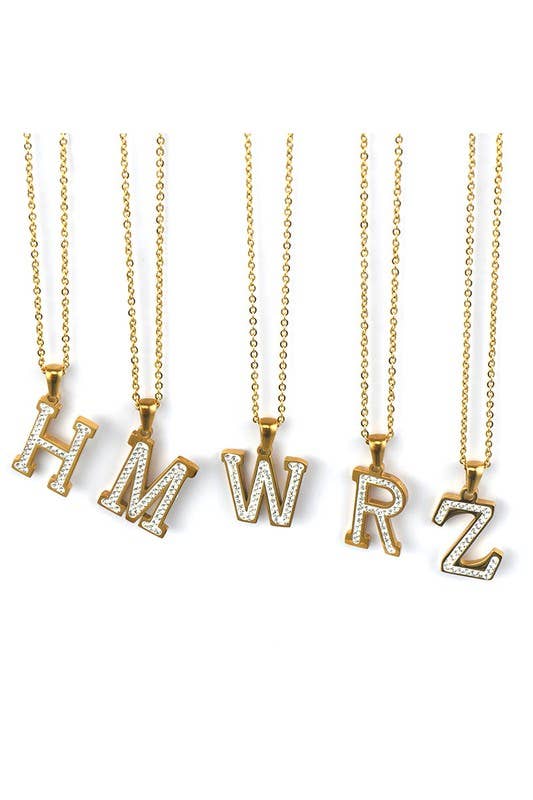 FASHION ALPHABET PENDANT CHARM NECKLACE_CWAJE219