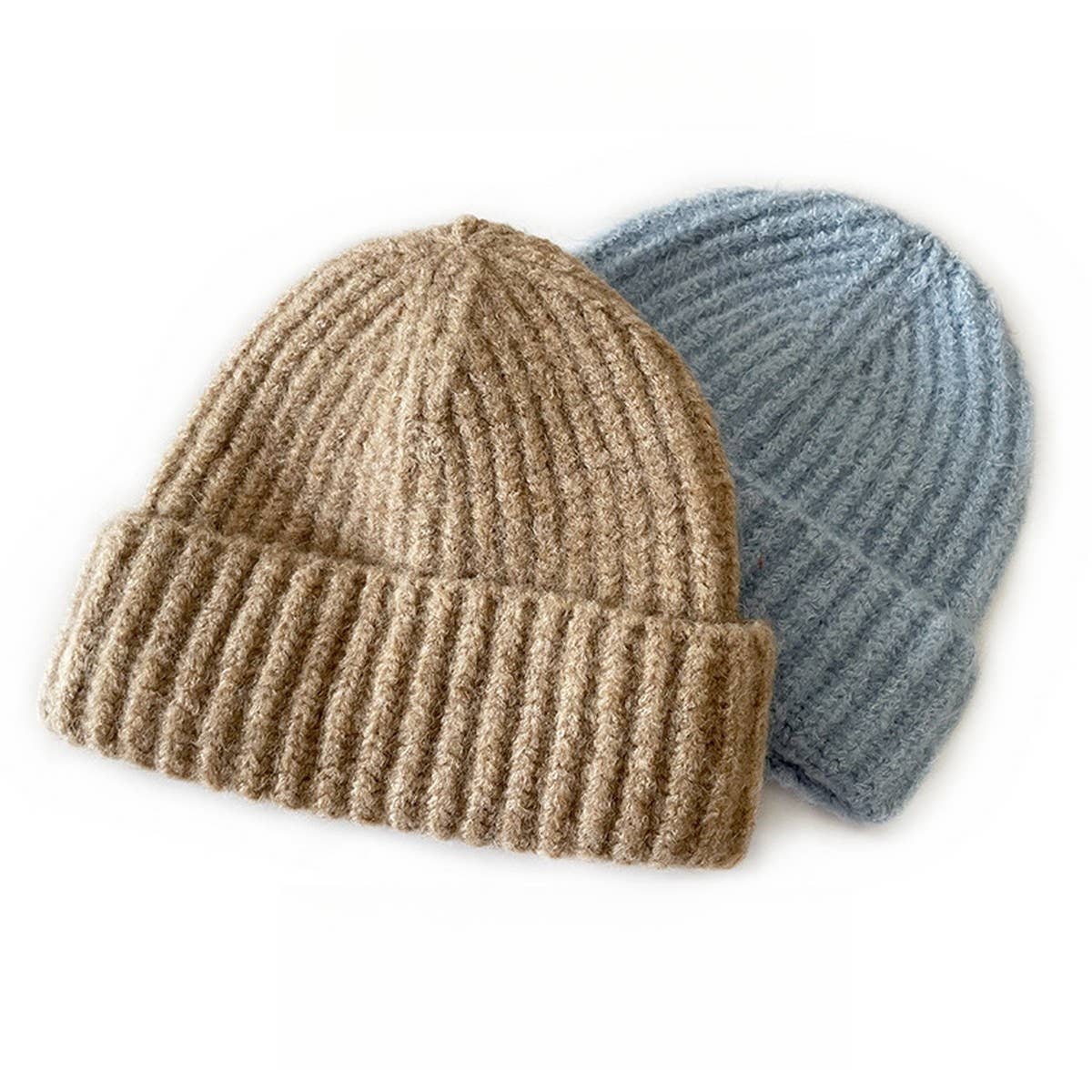 ADULT SIMPLE SOLID COLOR PULLOVER KNITTED HAT_CWAH2053