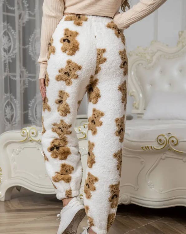 THICK FLANNEL BAGGY CORAL FLEECE PAJAMA PANTS