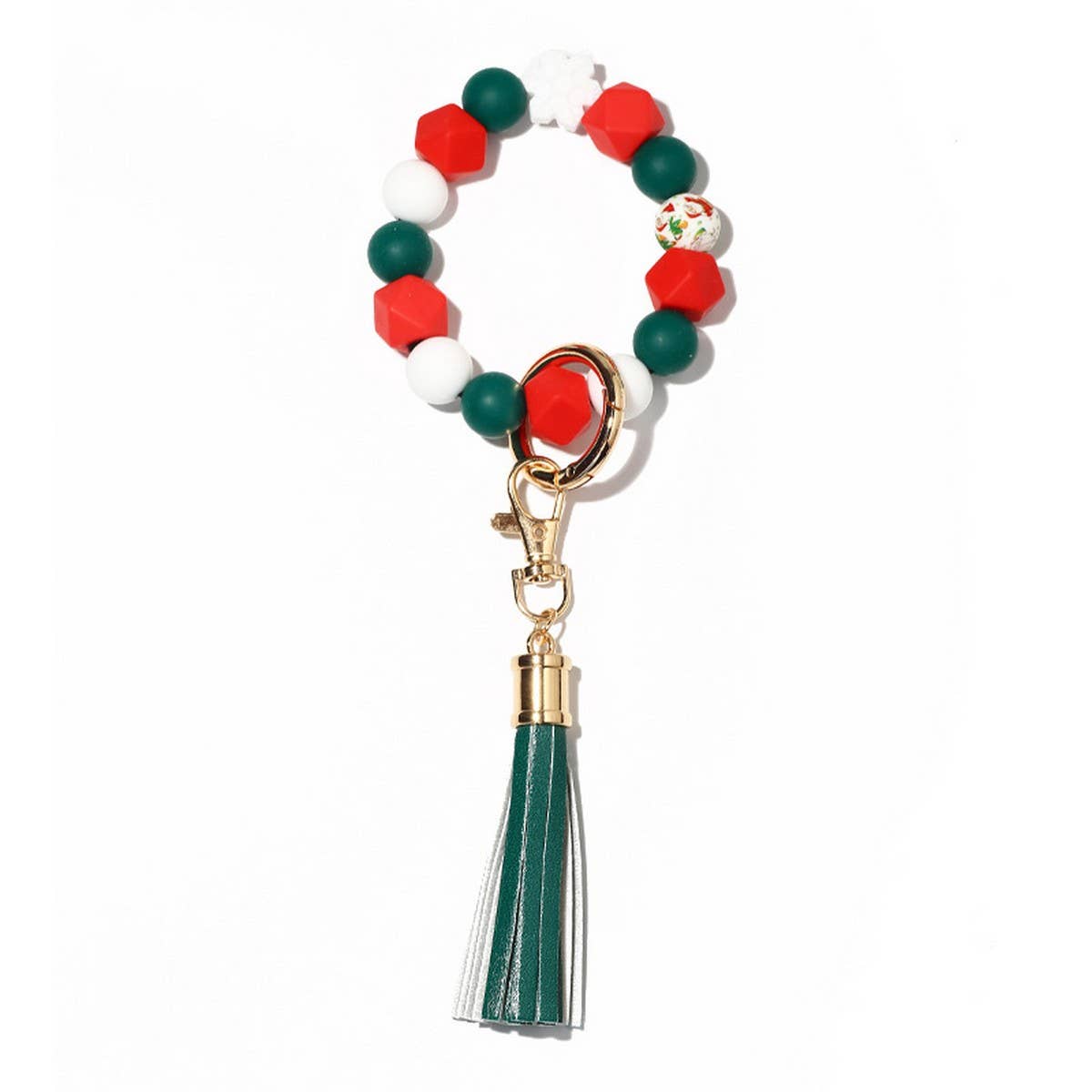 Silicone Bead Bracelet with Wood Beads Gift Set