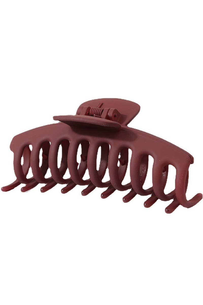 4.3" Matte PS Plastic Hair Claw Clip, Strong Hold_CWAHA0090