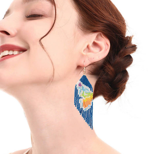 TRENDY EXQUISITE WATERFALL TASSEL BUTTERFLY EARRINGS_CWAJE16