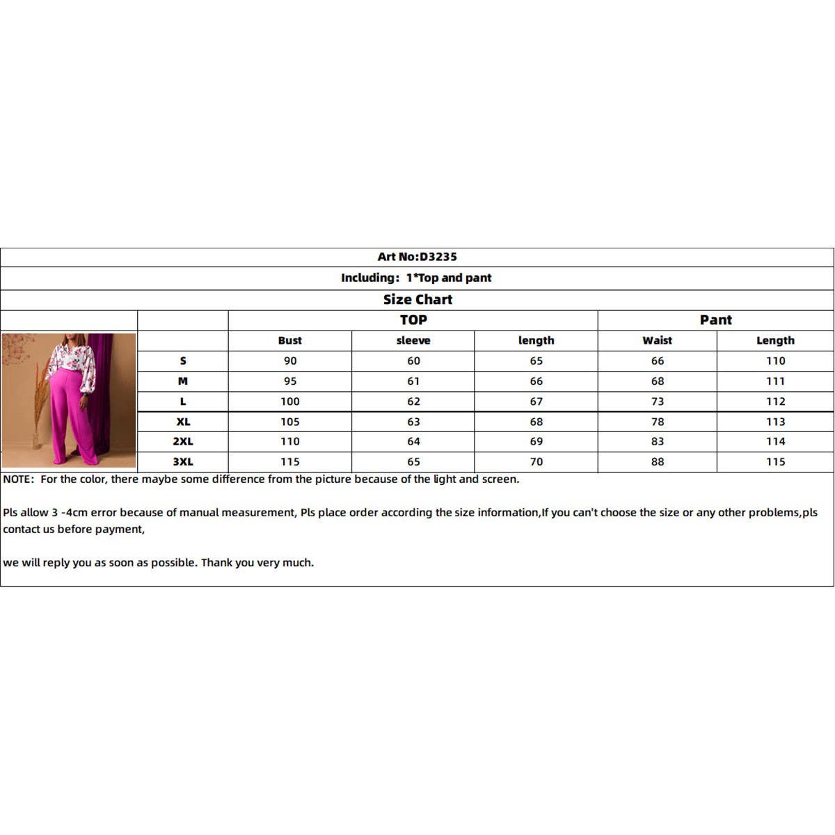 PRINTED TIE TOP AND WIDE-LEG PANTS TWO-PIECE SET_CWSTB1140