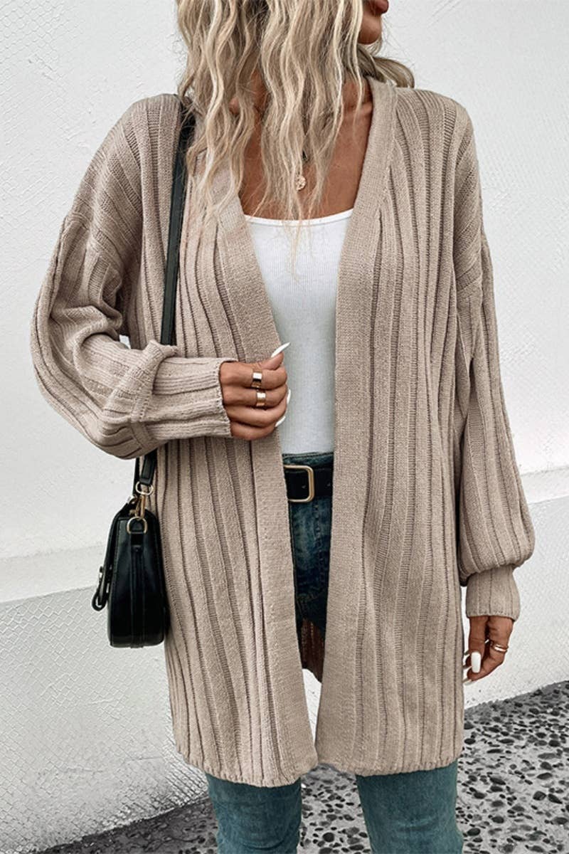 CWOCAL2150_SOLID COLOR LONG SLEEVE CARDIGAN IN WINTER